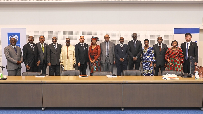 Group photo of African Diplomatic Corps - Members of TICAD Committee with UNDP representatives
