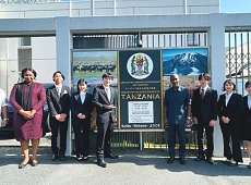 SOKA University students in a group photo with Tanzania Embassy Officials