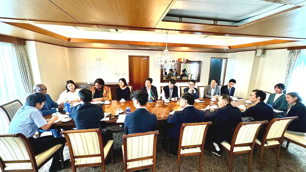 H.E. Ambassador Baraka Luvanda in a meeting with a delegation from ITO EN Company, the most successful tea company in Japan.