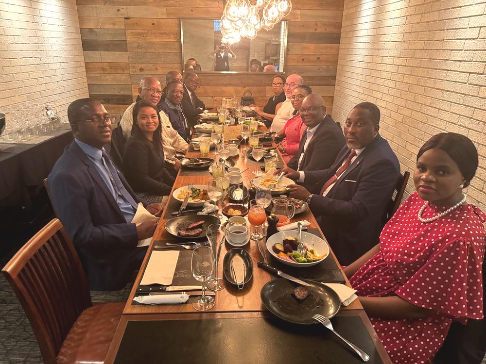His Excellency Ambassador Baraka Luvanda in a group photo with members of the SADC Group of Ambassadors based in Tokyo during a farewell reception in honor of Ambassador of Mozambique to Japan- H.E Ambassador Jose Maria da SILVA VIEIRA da MORAIS.