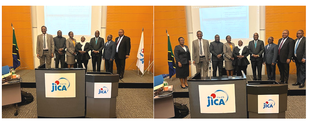 H.E. Ambassador Baraka Luvanda in a photo pose with some of the programme participants during the training programme organised by JICA