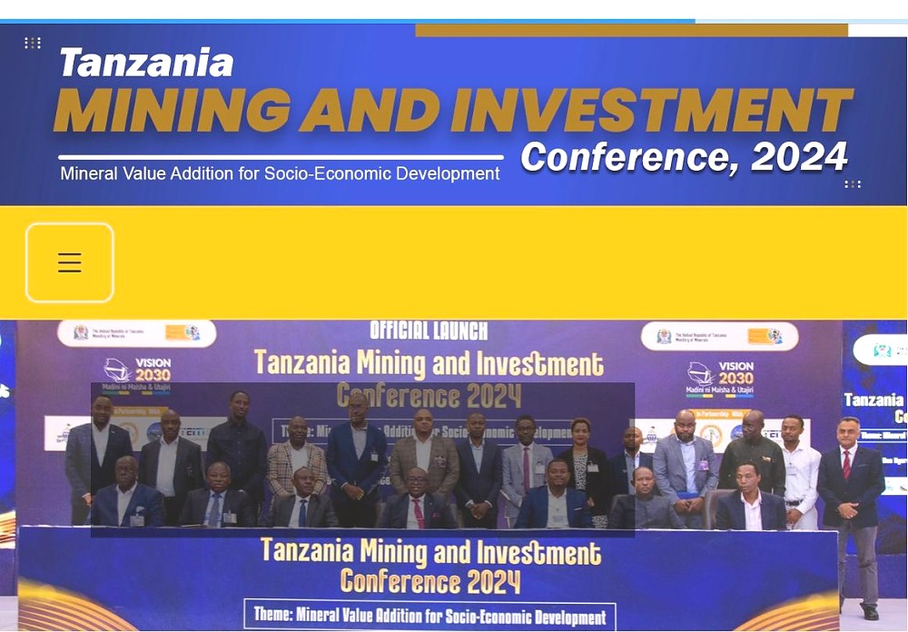 Call for Participation: The 6th Tanzania Mining and Investment Conference,  from November 19th to 21st, 2024, at the Julius Nyerere International Convention Center (JNICC) in Dar es Salaam.