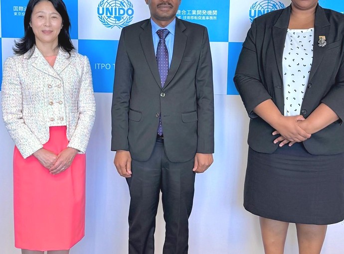 H.E. Anderson Mutatembwa paid a courtesy call on Ms. Fumio Adachi, Head of the United Nations Industrial Development Organization Investment and Technology Promotion Office (UNIDO ITPO) Tokyo, at the UNIDO ITPO Tokyo offices in Tokyo, Japan.