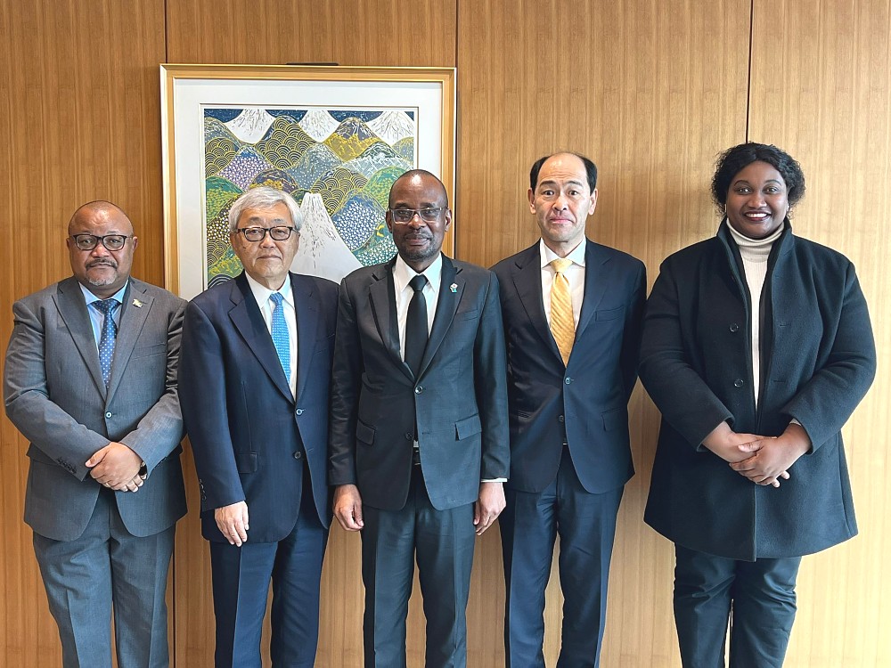 Mheshimiwa Balozi Anderson Mutatembwa alipotembelea Makao Makuu ya Marubeni Corporation jijini Tokyo, na kufanya mazungumzo na watendaji wakuu wa kampuni hiyo, tarehe 17 Februari 2026